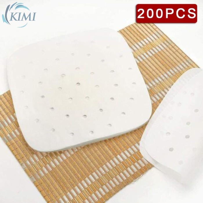 

Terlaris Cutting Paper Liners Air Fryer 17Cm Dumplings 200Pcs Steamer Non Stick Kitchen