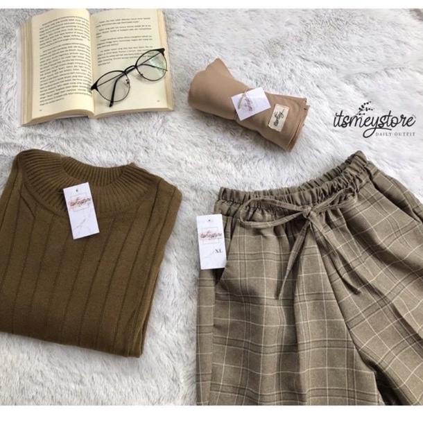 VIRAL One Set Atasan Wanita Sweater Outfit ootd Part 2