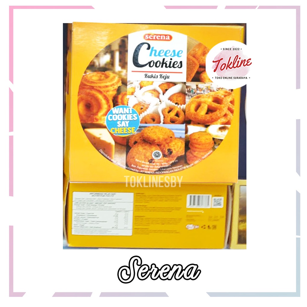 

[ 1 Paket isi 6 Kaleng ] Serena Cheese Cookies 454 gr