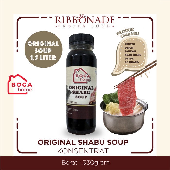 

ORIGINAL SHABU SOUP Boga Home Kuah Suki Konsentrat Sup Ori Konbu