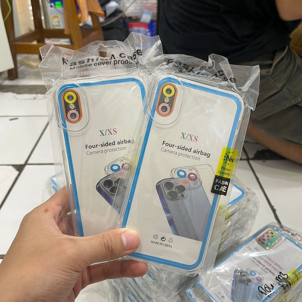 Softcase Bening AIRBAG Untuk Iphone X , Xs , XR , XS Max Case Silikon Tebal Dengan Pelindung Kamera