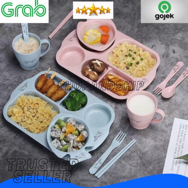 

Unik Peralatan Makan Anak 6 In 1 PiringGelasMangkok Limited