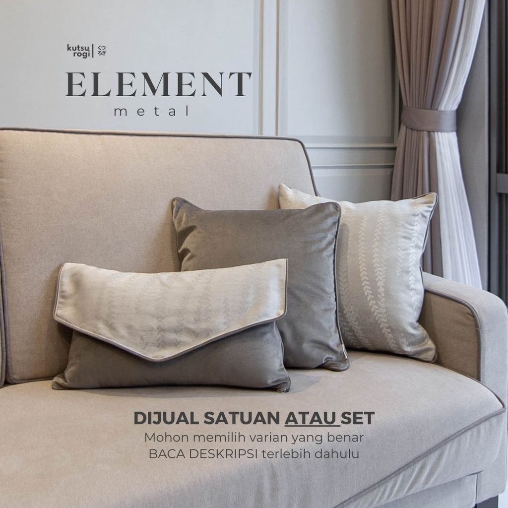 Set Sarung Bantal Sofa / Cushion Cover Imlek Kutsurogi Motif Element