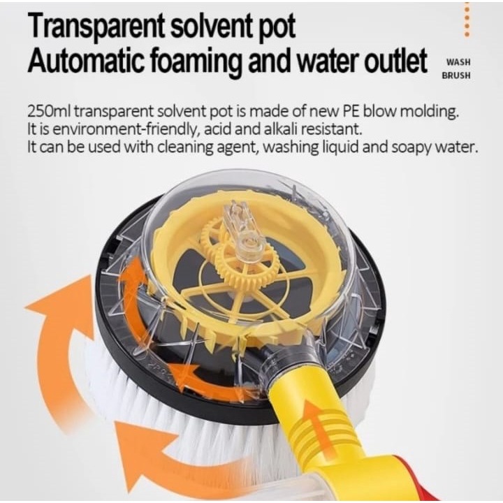 AUTO Sikat Pel Alat Pembersih Cuci Mobil Putar CarWash Spinning Brush