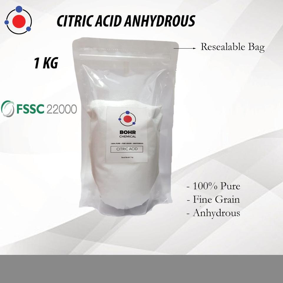 

❊ Citric Acid Anhydrous / Asam Sitrat / Asam Sitrun Food Grade 1 kg ❆