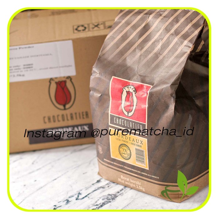 

Pure Cocoa Powder Tulip Bordeaux Chocolatier Bubuk Coklat Tulip 500gr