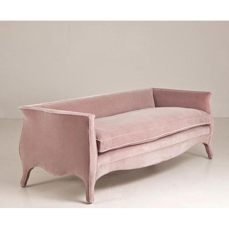 Sofa 2 Seater Full Kain Bludru Desain Terbaru Furniure Jepara | Sofa Santai Ruang TV