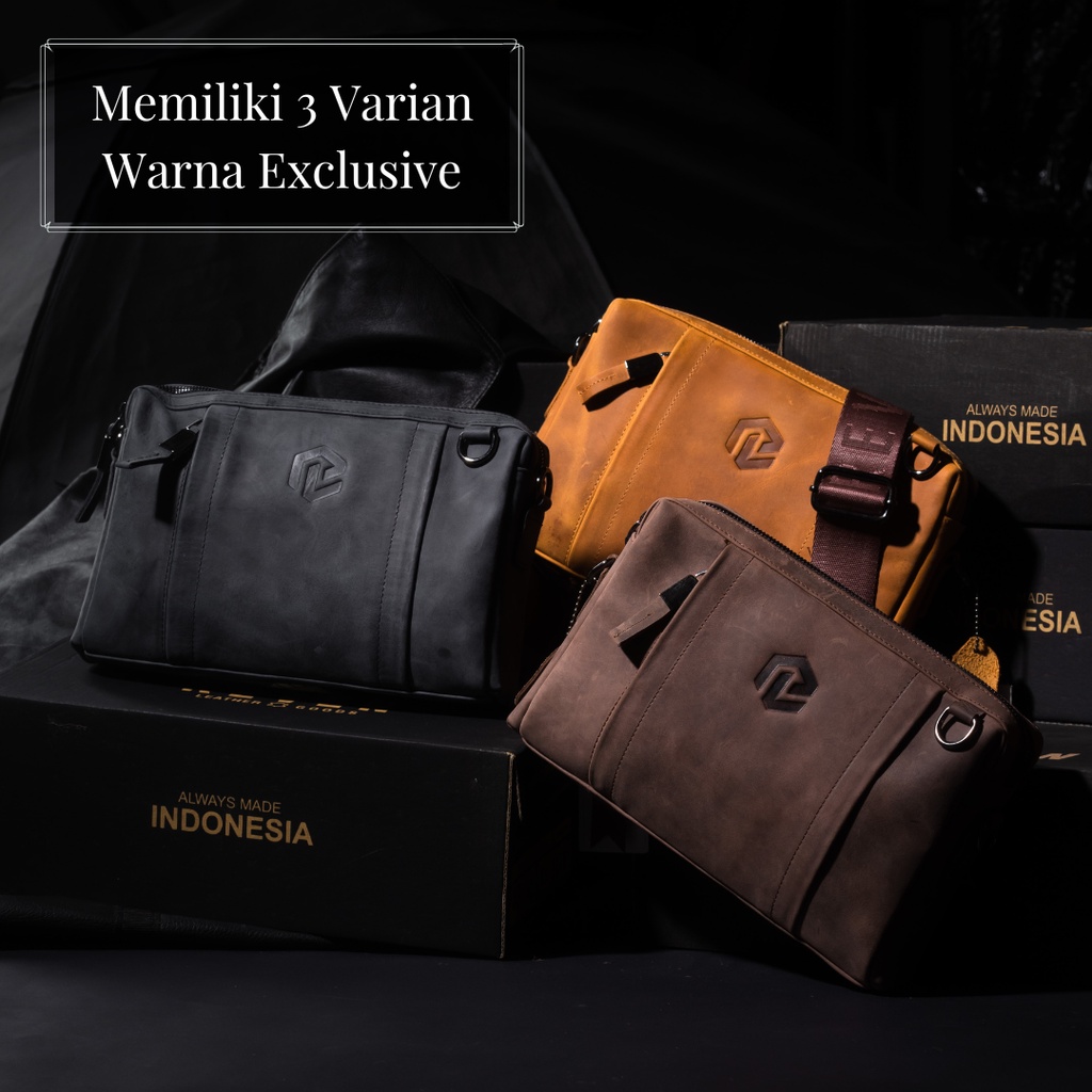 Tas Selempang Multifungsi Fashion Cowok Terkini dan Kekinian Handbag Clutch Cowok Cewek Terbaru - BERLIN MULTIBAG