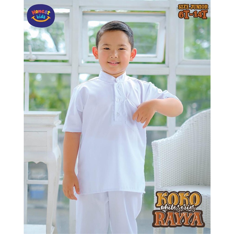 SET KOKO WHITE SERIES RAYYA anak dan dewasa by honestkids