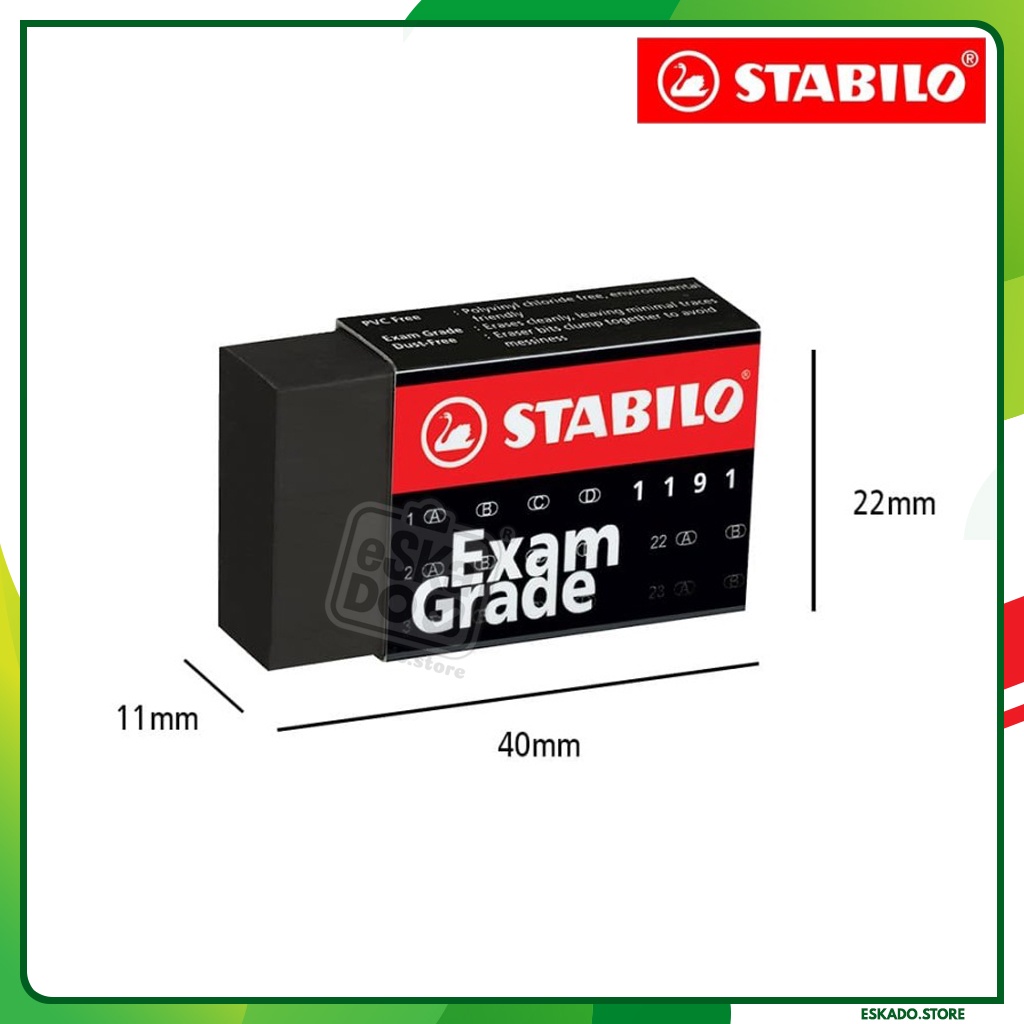 

STABILO Exam Grade Small Eraser / Penghapus Pensil Ujian UNBK