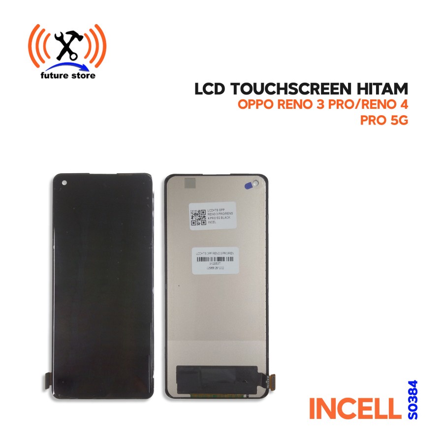 INCELL LCD Touchscreen - LCD Layar Sentuh  - LCD HP Oppo Reno 3 Pro/Reno 4 Pro 5G Hitam