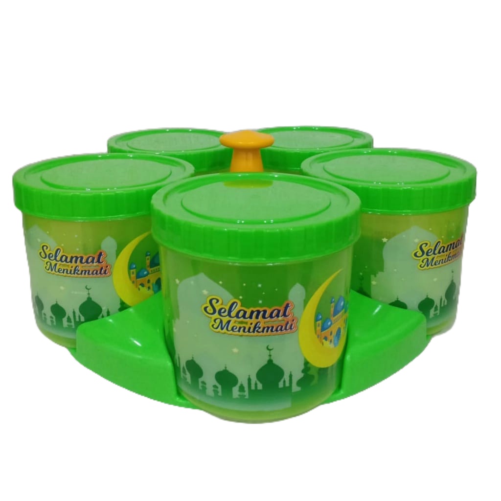 TOPLES NAMPAN TONAM TOPLES LEBARAN VIRAL TOPLES ROTARY SET 5 + NAMPAN BAHAN PLASTIK BPA FREE PACKING BUBBLE VD