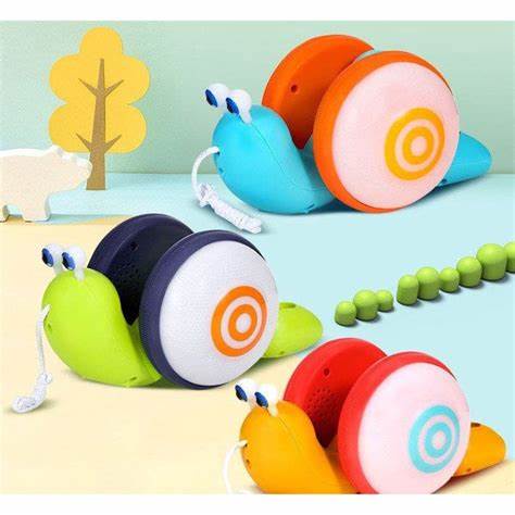 MAINAN SIPUT TARIK . PULL ALONG SNAIL TOY . MAINAN ANAK SIPUT LAMPU . MAINAN SIPUT 815B