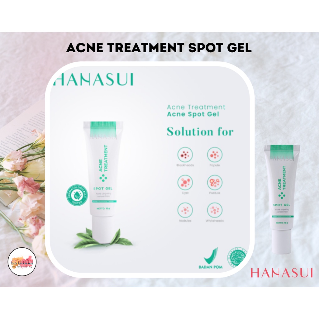 HANASUI ACNE TREATMENT SERIES - POWER ESSENSE - GENTLE CLEANSER - NIGHT CREAM - POWER ESSENCE - SPOT GEL