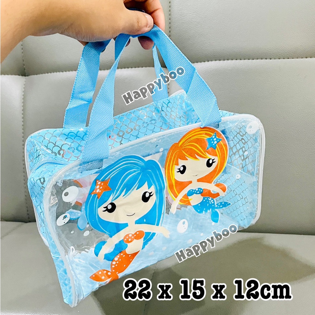 Tas kosmetik mika tenteng tebal Balok TTB waterproof dompet pouch kosmetik