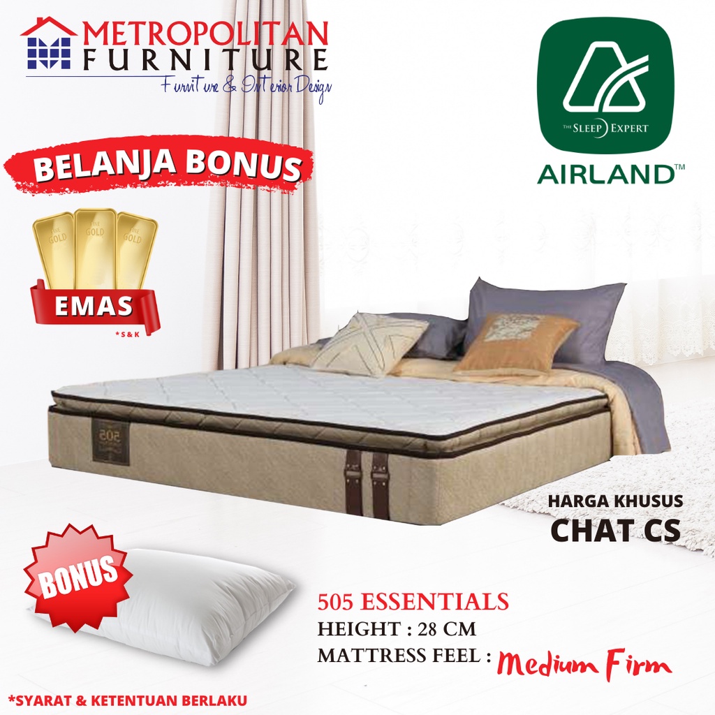 Kasur Springbed Airland 505 Essentials Spring bed matras