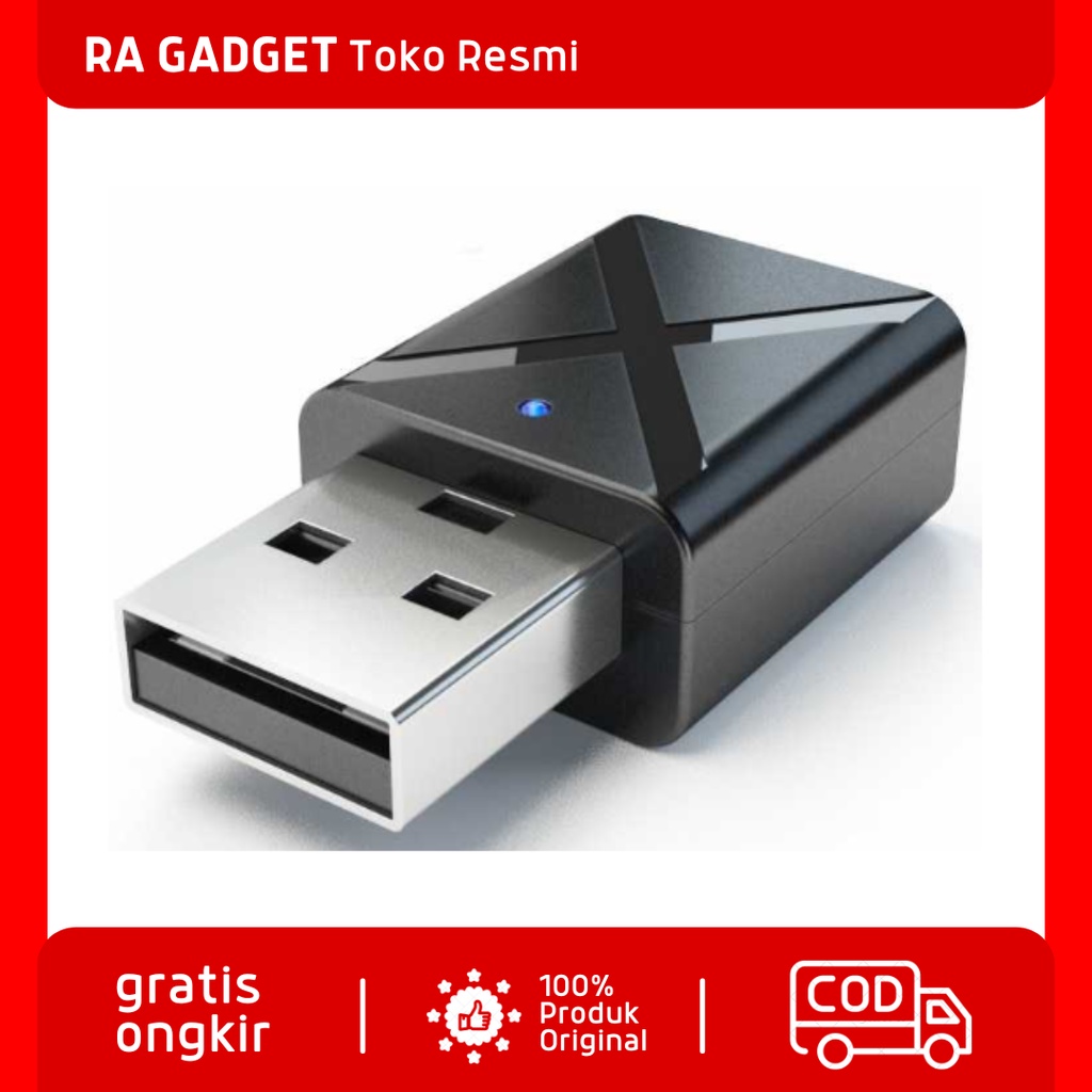 USB Dongle HiFi Audio Bluetooth 5.0 Transmitter & Receiver / Usb Penerima Pemancar Audio Bluetooth B