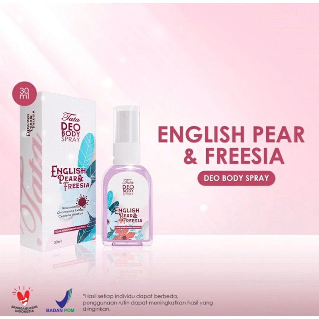 Tata Deo Body Spray English Pear &amp; Freesia 30ml (TDEP)