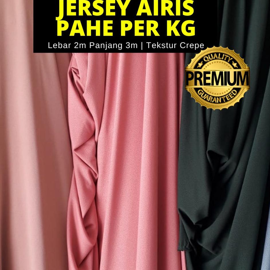 ♠ [BISA COD] LEBAR 1,8 METER KAIN JERSEY CREPE POLOS KILOAN ONLINE MURAH ✼