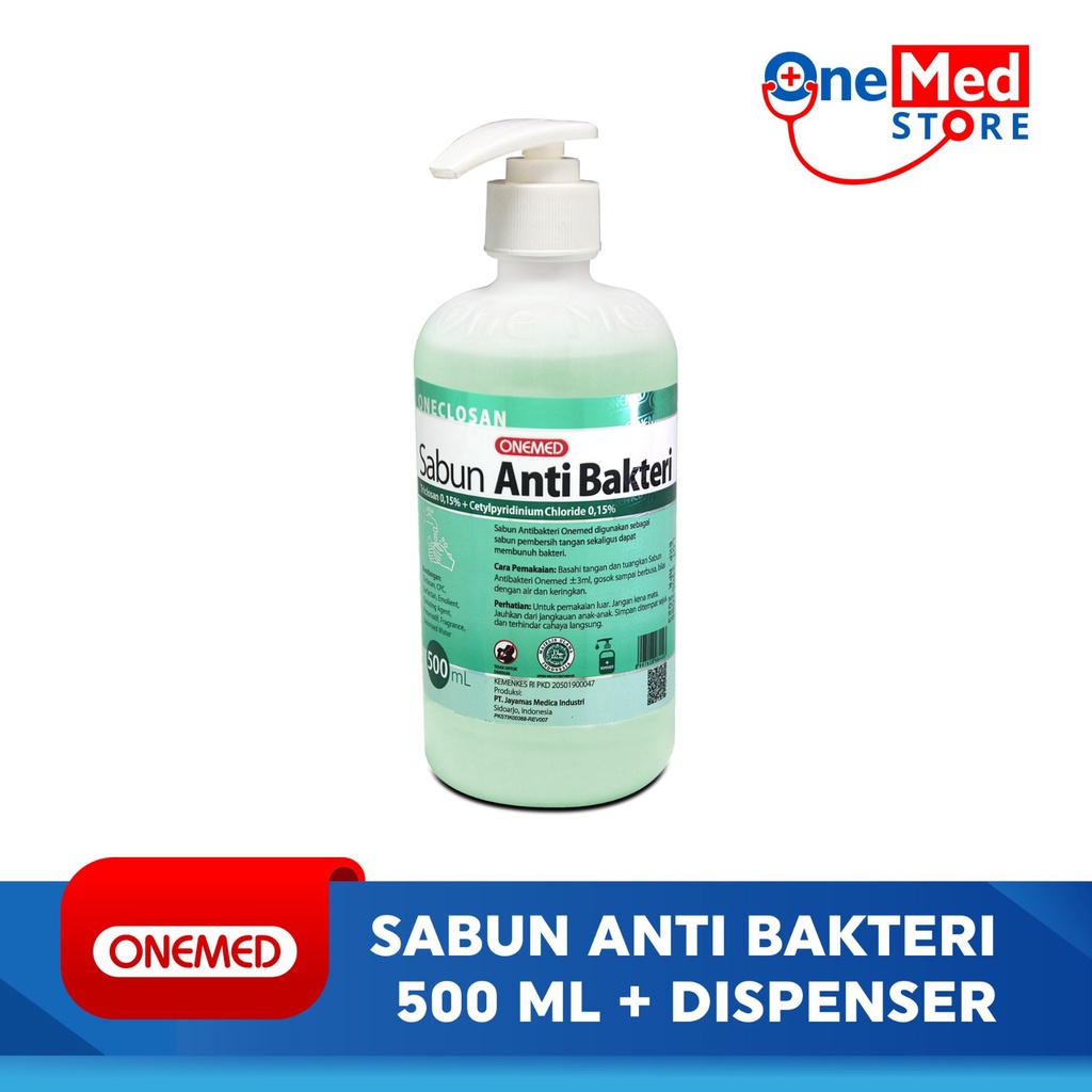 Sabun Anti Bakteri 500ml+Dispenser OneMed