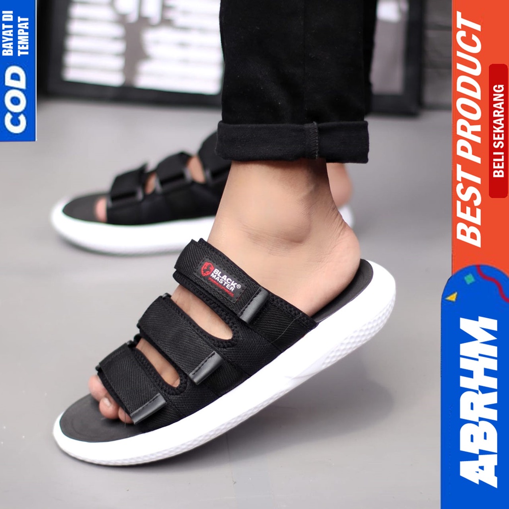 Sandal Slide Pria Distro Casual Sendal Selop Pria Original Abrhm Charles