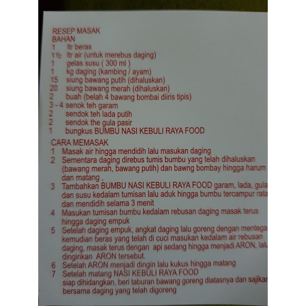 BUMBU NASI KEBULI DAN NASI MANDHI TERLARIS, TERMURAH!!!!