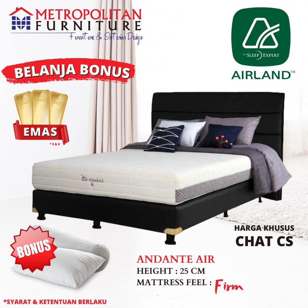 Kasur Springbed Airland Andante Air Spring bed matras