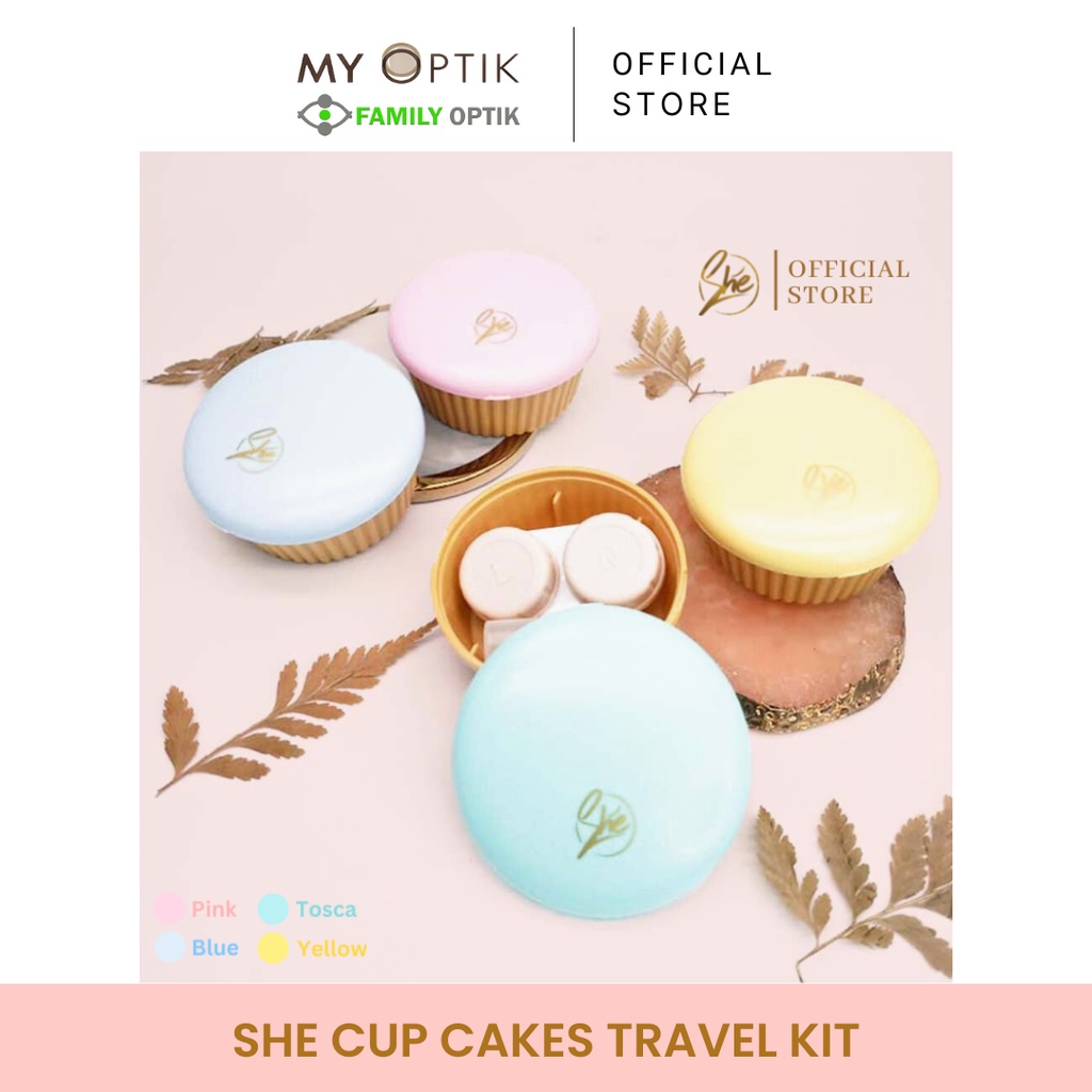 She Cup Cakes travel kit tempat softlens