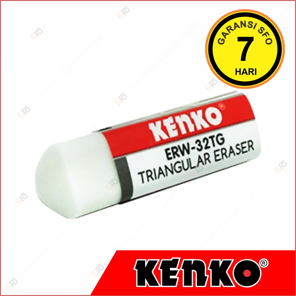 

Penghapus Putih Segitiga Kenko - Triangular Eraser White ERW-32TG