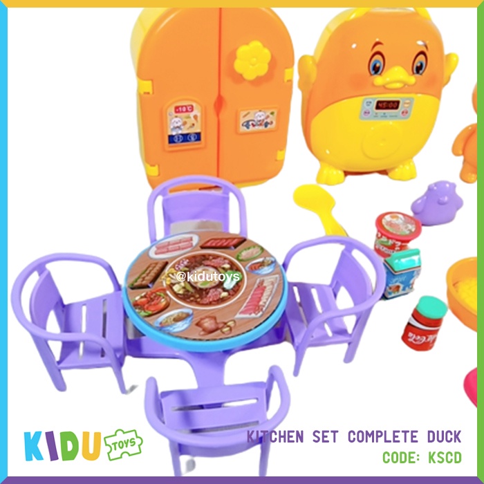 Mainan Anak  Masak Masakan Kitchen Set Complete Duck Kidu Toys