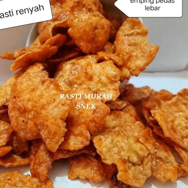 

➵ 1KG Emping pedas besar renyah bangetttt ☂