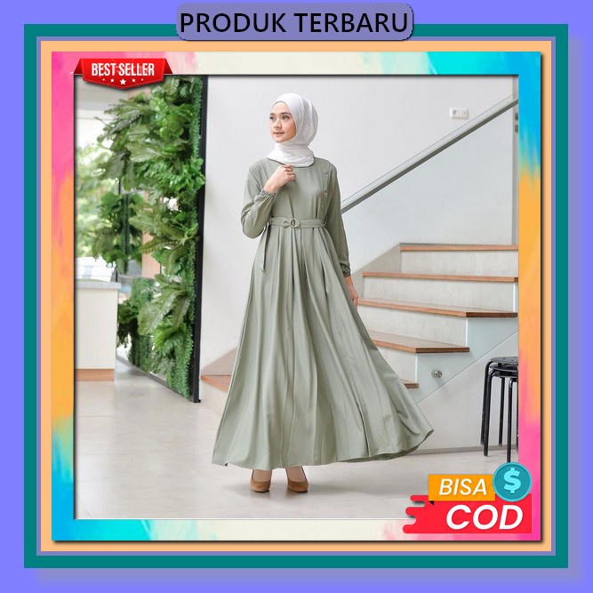 Baju Gamis Casual Remaja Import Premium Dress Pesta Kondangan Bju Muslimah Mewah Dres Syari Model Te