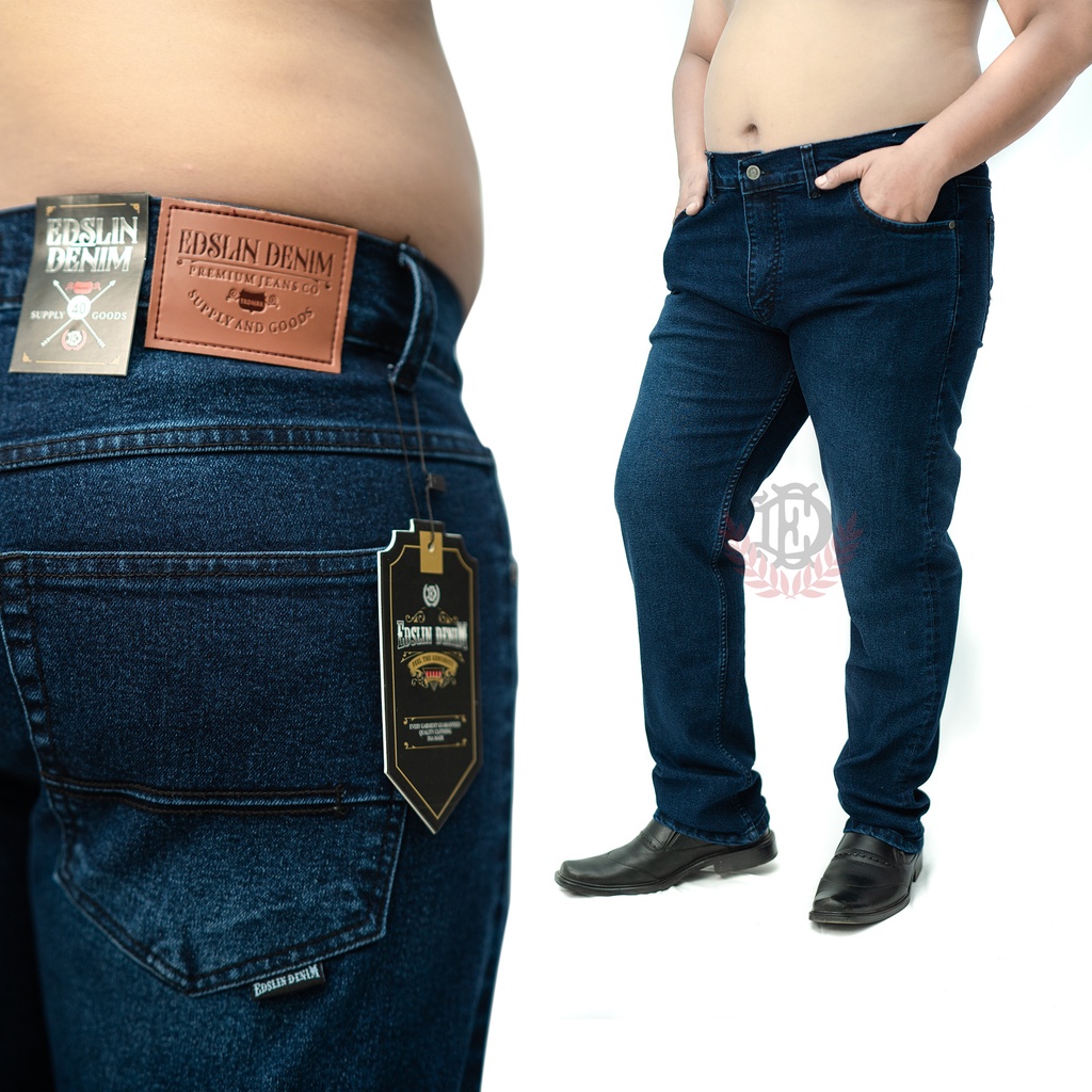 Celana Jeans Stret Slimfit Panjang Pria Celana Jeans Nomer Besar dan jumbo Size:36-46