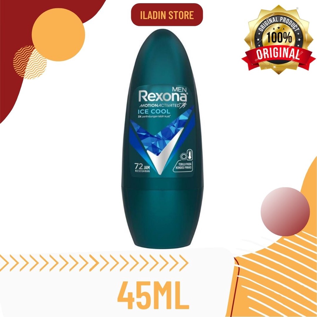 Rexona Men Anti Persiprant Deodorant Roll On Ice Cool 45ml