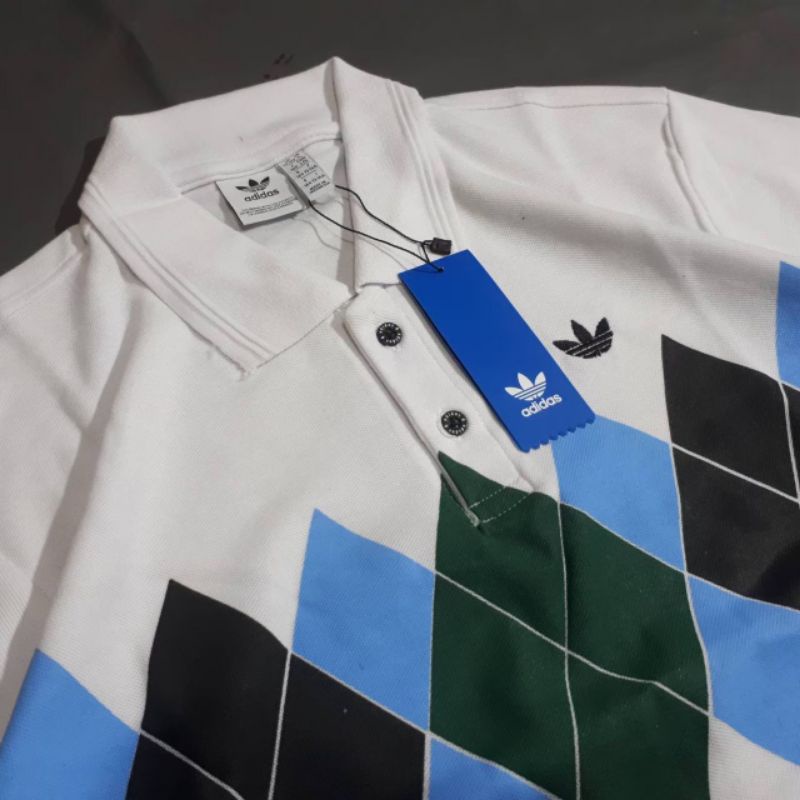 KAOS POLO ADIDAS SPEZIAL VINTAGE FULL TAG LABEL CASUAL