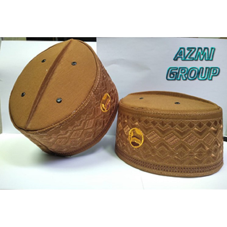Peci Kopiah Assagofah Coklat Muda / peci asagofah / peci assaqofah