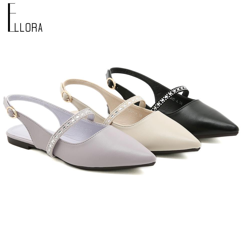 SALE TERBATAS ELLORA EL897-A Sepatu sandal Flat Wanita Import