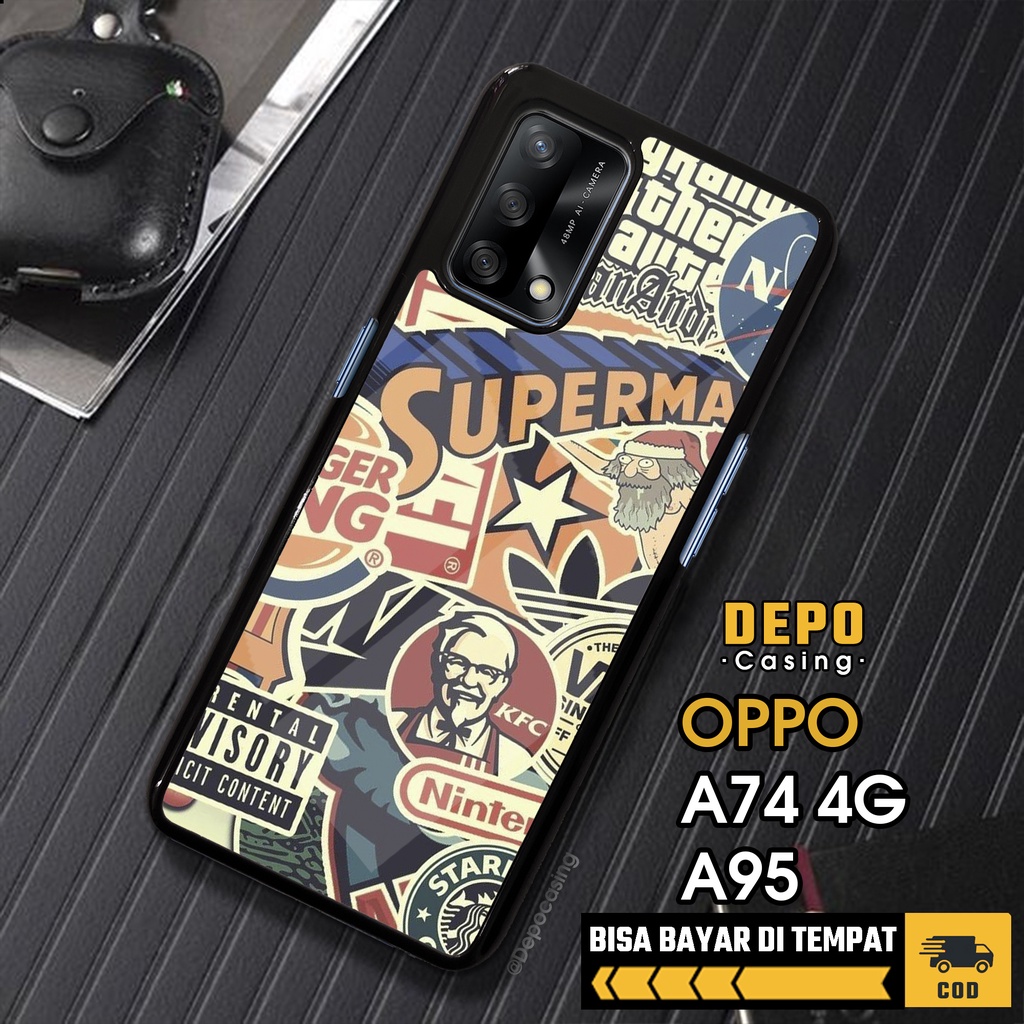 Case OPPO A74 4G A95 Casing OPPO A74 4G A95 Depo Casing [GRFY] Case Glossy Case Aesthetic Custom Cas