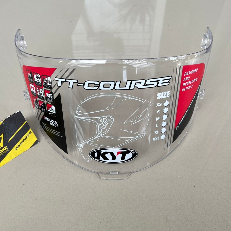 Visor KYT TT Course Clear / Visor TTC Flat