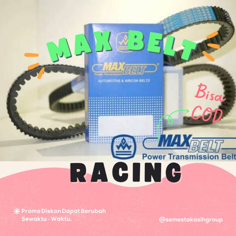 PROMO V-BELT RACING V BELT VANBELT GENIO BEAT DELUXE BEAT 2020 2021 SCOOPY 2020 2021 MAXBELT SUPER P