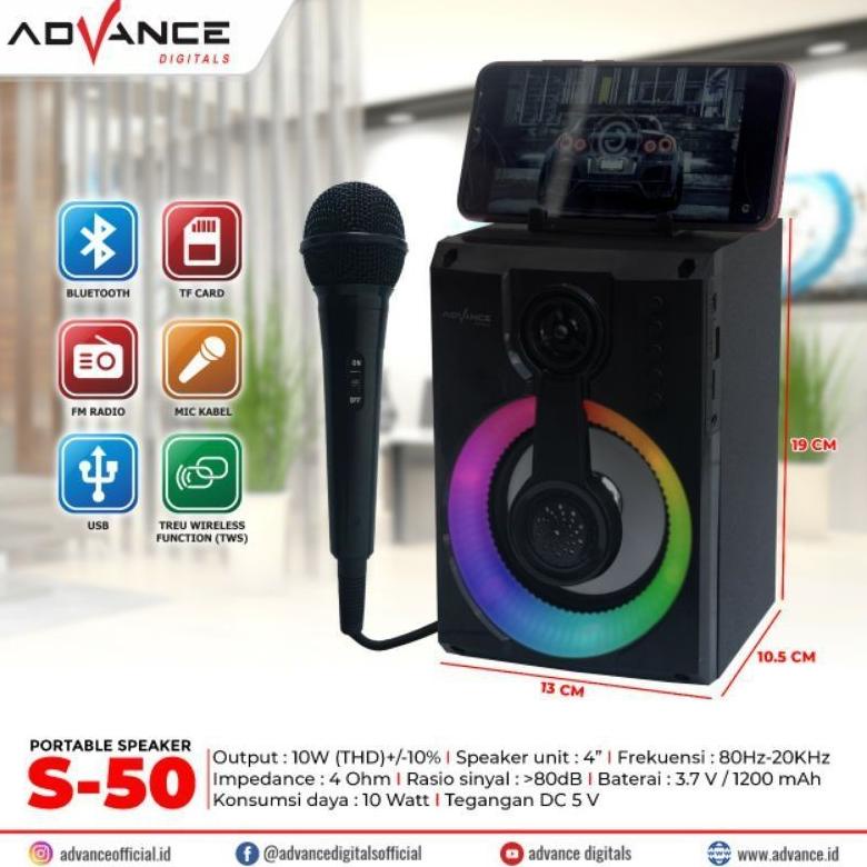 SPEAKER BLUETOOTH ADVANCE + MIC S-50