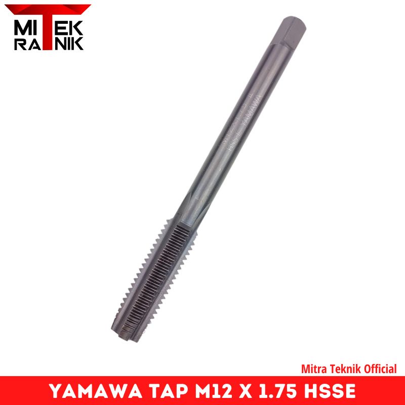 Yamawa Tap M12 x 1.75 HSSE Pembuat Drat Baut 17 Kasar