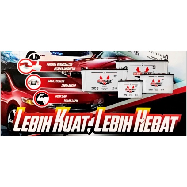 Aki Accu Mobil G.FORCE MEGAFLEET JASO NX20-7L 95D31L 100Ah Surabaya
