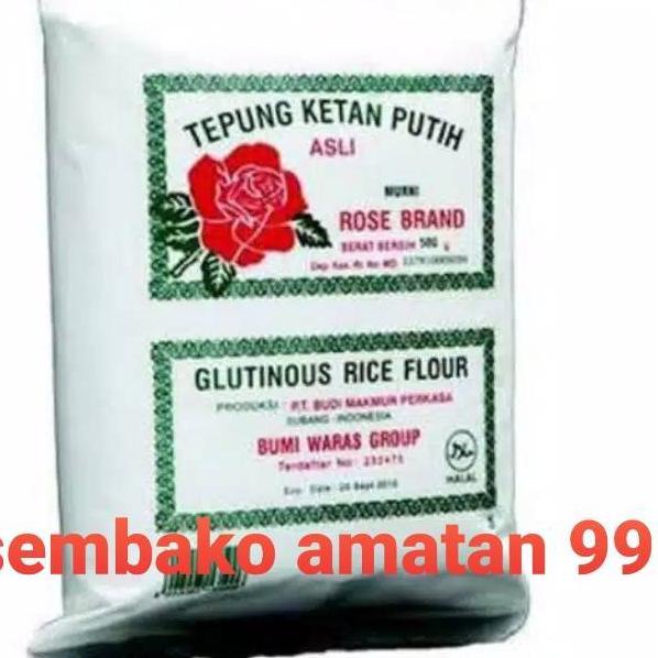 

Buruan Belanja Tepung Ketan Rose Brand 500 Gram/ Tepung Beras Ketan / Ketan Rose Brand
