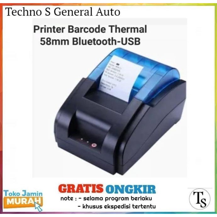 Printer Thermal Zjiang 5890K - Taffware Pos Thermal Receipt Zj 5890 K Senjaolshop_