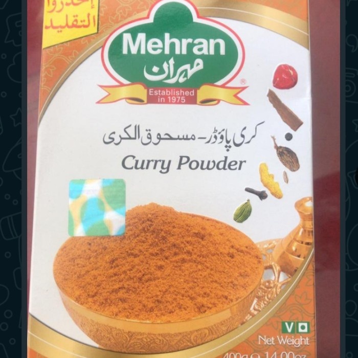 

Bumbu Kari Instant Mehran Curry Powder 400 Gram Bubuk Kari Pakistan