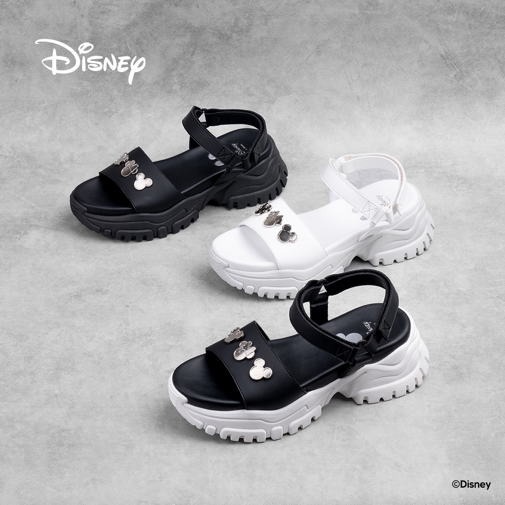 KRONIKEKL DISNEY B&amp;W CHUNKY SANDALS WHITE