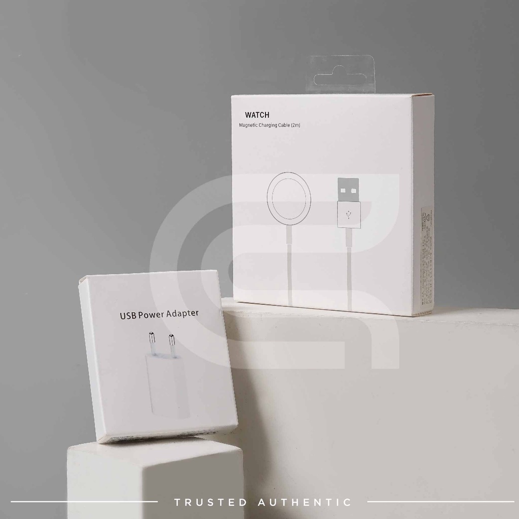 Charger Set - Magnetic WATCH To USB Cable 2 Meter &amp; Power Adapter 5w