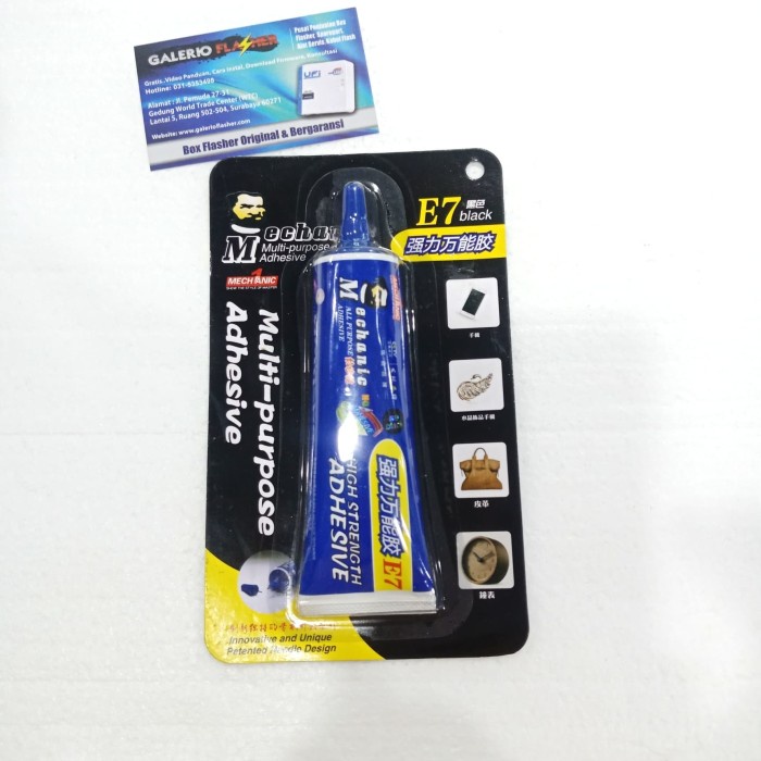LEM JELLY SUPER LENGKET MECHANIC E7 BLACK ORIGINAL