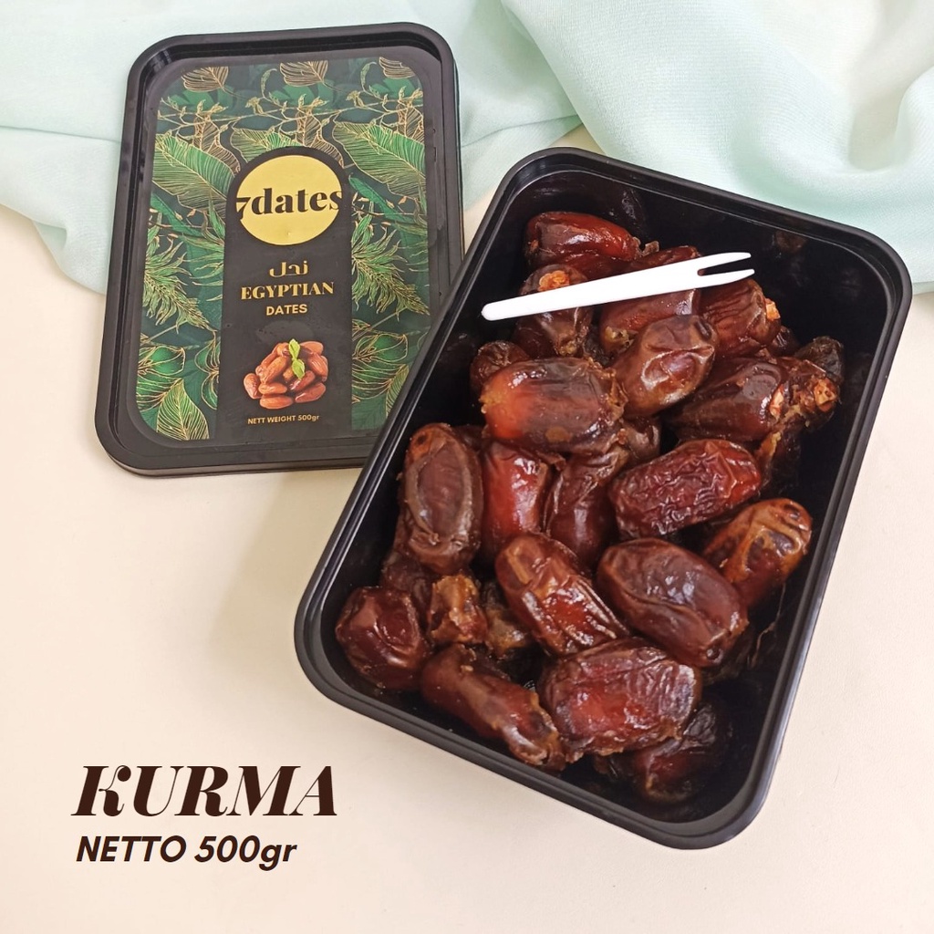 [KURMA] Kurma 7dates 500gram Golden Premium Mesir Kemasan Toples Higienis Hampers Lebaran Ramadan